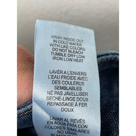 Good American Skinny Jeans Good Legs Cropped Fray Raw Hem Size 14 32 Distressed - Picture 6 of 6